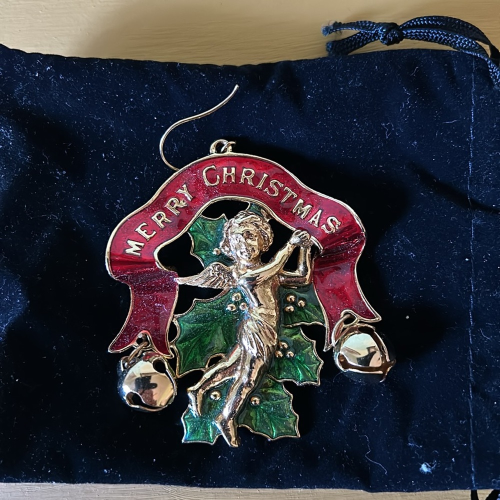 Edgar Berebi Limited Edition Merry Christmas Angel 1997 Ornament